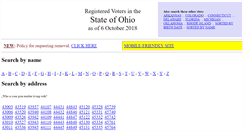 Desktop Screenshot of ohiovoters.info